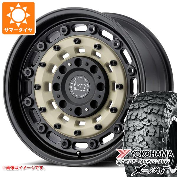 【タイヤ交換対象】5本セット ジープ ラングラー JK/JL系用 サマータイヤ ヨコハマ ジオランダー X-MT G005 35x12.50R17 LT 121Q ブラックライノ アーセナル タイヤホイール5本セット