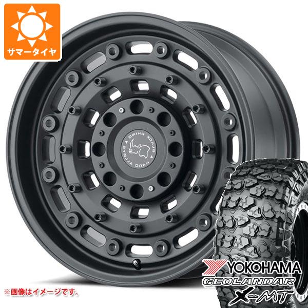 【タイヤ交換対象】ジープ ラングラー JK/JL系用 サマータイヤ ヨコハマ ジオランダー X-MT G005 35x12.50R17 LT 121Q ブラックライノ アーセナル タイヤホイール4本セット