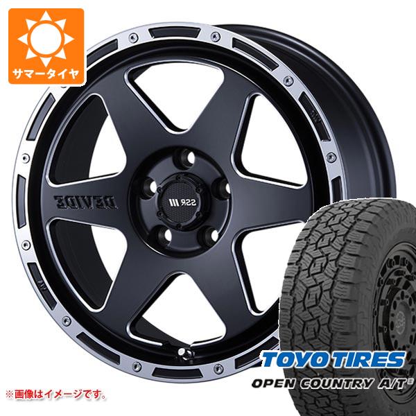 【タイヤ交換対象】ミツビシ エクリプスクロス GK系用 サマータイヤ トーヨー オープンカントリー A/T3 215/70R16 100T ブラックレター SSR ディバイド TR-6 7.0-16 タイヤホイール4本セット