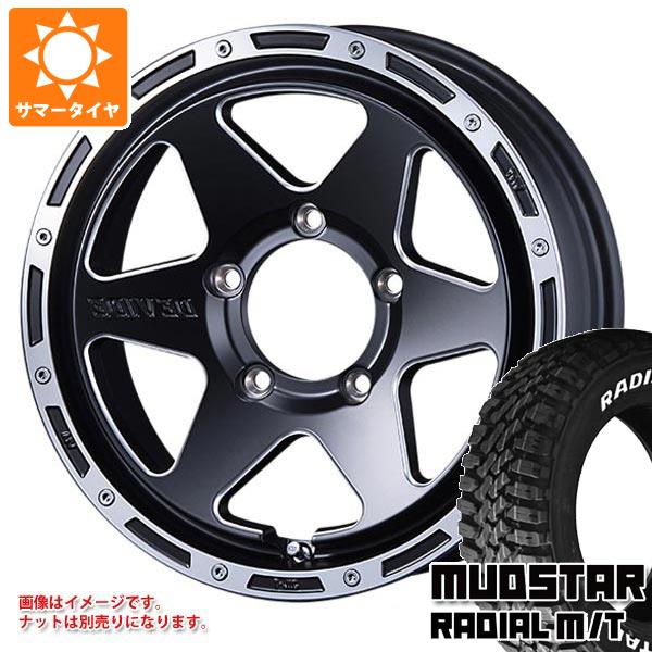【タイヤ交換対象】5本セット スズキ ジムニーノマド JC74W用 サマータイヤ マッドスター ラジアル M/T 215/70R16 100T ホワイトレター SSR ディバイド TR-6 6.0-16 タイヤホイール5本セット