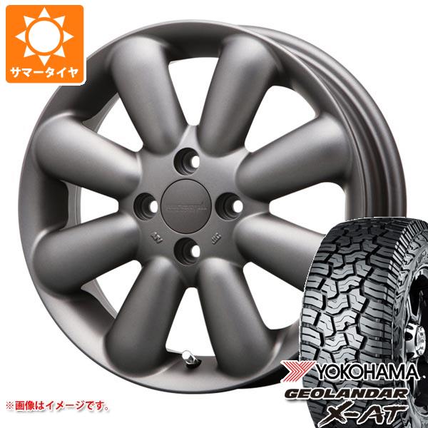 【タイヤ交換対象】サマータイヤ 155/65R14 78/75Q ヨコハマ ジオランダー X-AT G016 ブラックレター G016A MLJ ハイペリオン ピノ プラス 4.5-14 タイヤホイール4本セット