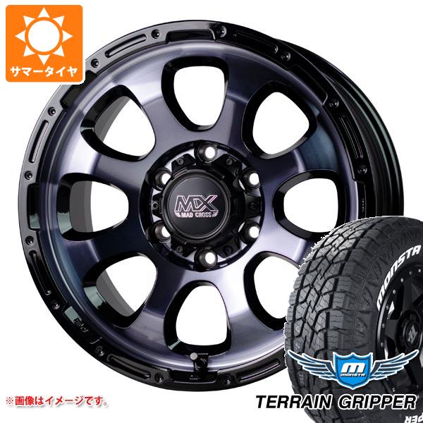【タイヤ交換対象】ハイラックス 120系用 サマータイヤ モンスタ テレーングリッパー 265/70R17 115T ホワイトレター マッドクロスグレイス 8.0-17 タイヤホイール4本セット
