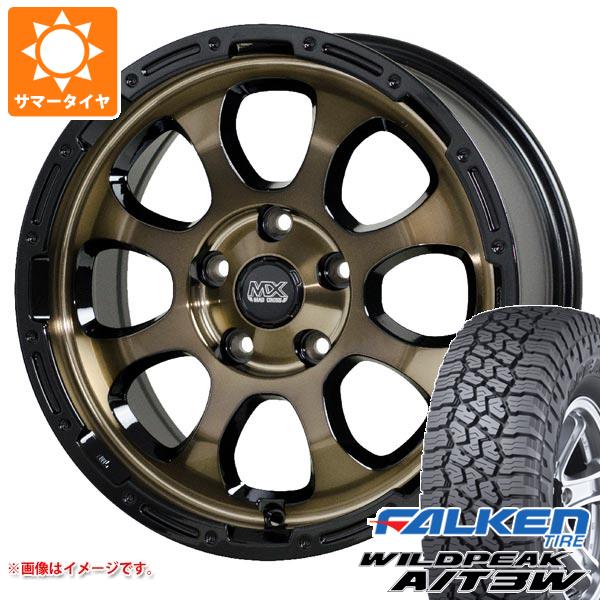 【タイヤ交換対象】エクリプスクロス GK系用 サマータイヤ ファルケン ワイルドピーク A/T3W 235/70R16 109T XL マッドクロスグレイス 7.0-16 タイヤホイール4本セット