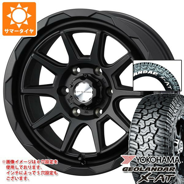 【タイヤ交換対象】ミツビシ エクリプスクロス GK系用 サマータイヤ ヨコハマ ジオランダー X-AT G016 225/70R16 103S ホワイトレター マッドヴァンス06 7.0-16 タイヤホイール4本セット