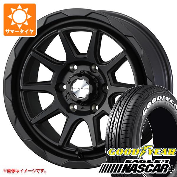 【タイヤ交換対象】ハイエース 200系用 2026年製 サマータイヤ グッドイヤー イーグル ＃1 ナスカープラス 215/65R16C 109/107R ホワイトレター マッドヴァンス06 6.5-16 タイヤホイール4本セット