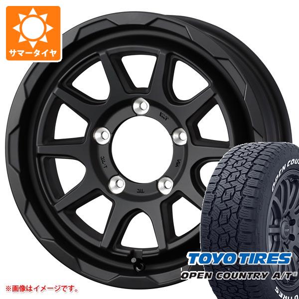 【タイヤ交換対象】ジムニーシエラ JB74W用 サマータイヤ トーヨー オープンカントリー A/T3 195/80R15 107/105N LT ホワイトレター マッドヴァンス06 6.0-15 タイヤホイール4本セット