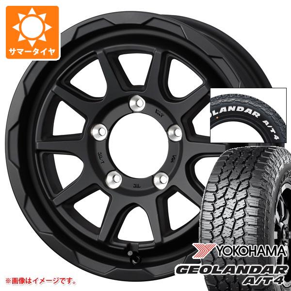 【タイヤ交換対象】ジムニーシエラ JB74W用 2025年製 サマータイヤ ヨコハマ ジオランダー A/T4 G018 185/85R16 105/103N LT ホワイトレター マッドヴァンス06 6.0-16 タイヤホイール4本セット