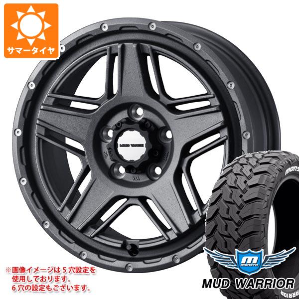 【タイヤ交換対象】ランドクルーザー プラド 150系用 サマータイヤ モンスタ マッドウォーリアー LT265/60R18 119/116Q ホワイトレター マッドヴァンス07 8.0-18 タイヤホイール4本セット