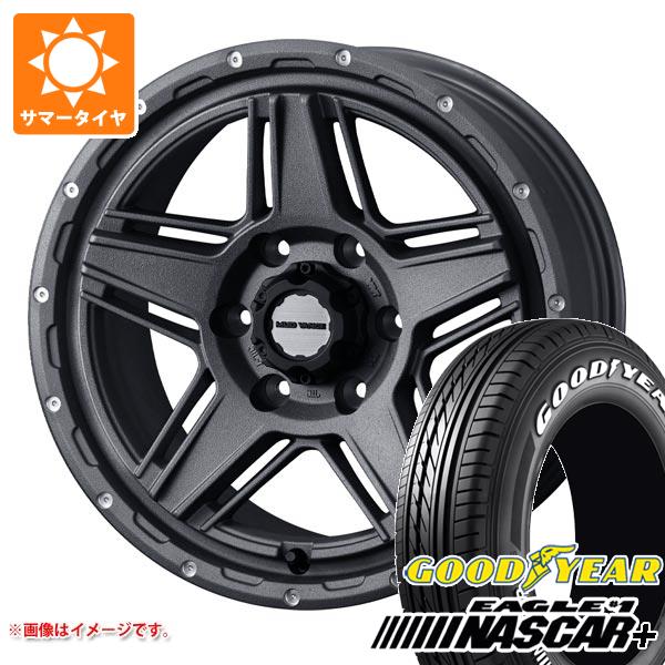 【タイヤ交換対象】ハイエース 200系用 2026年製 サマータイヤ グッドイヤー イーグル ＃1 ナスカープラス 215/65R16C 109/107R ホワイトレター マッドヴァンス07 6.5-16 タイヤホイール4本セット