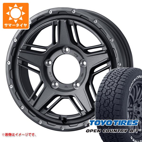 【タイヤ交換対象】5本セット スズキ ジムニーノマド JC74W用 サマータイヤ トーヨー オープンカントリー A/T3 195/80R15 107/105N LT ホワイトレター マッドヴァンス07 6.0-15 タイヤホイール5本セット