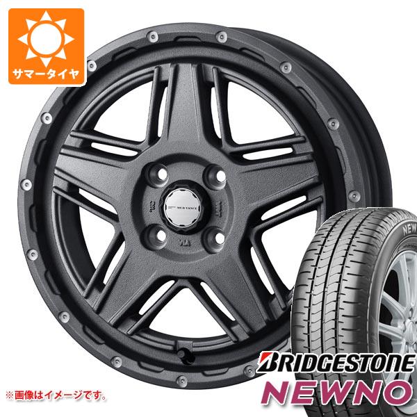 【タイヤ交換対象】エブリイバン DA17V用 サマータイヤ ブリヂストン ニューノ 165/60R14 75H マッドヴァンス07 4.5-14 タイヤホイール4本セット