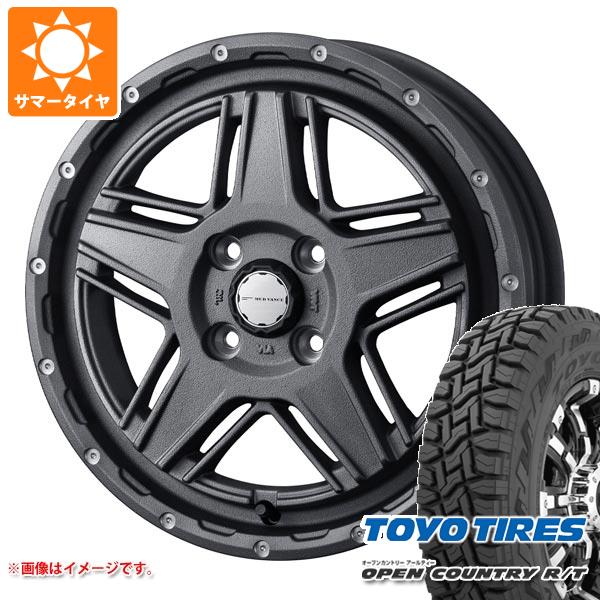 【タイヤ交換対象】キャリイ DA16T用 2025年製 サマータイヤ トーヨー オープンカントリー R/T 165/80R14 97/95N ホワイトレター マッドヴァンス07 4.5-14 タイヤホイール4本セット
