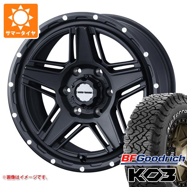 【タイヤ交換対象】トヨタ ハイエース 200系用 サマータイヤ BFグッドリッチ オールテレーンT/A KO3 LT195/80R15 107S ホワイトレター マッドヴァンス07 6.0-15 タイヤホイール4本セット