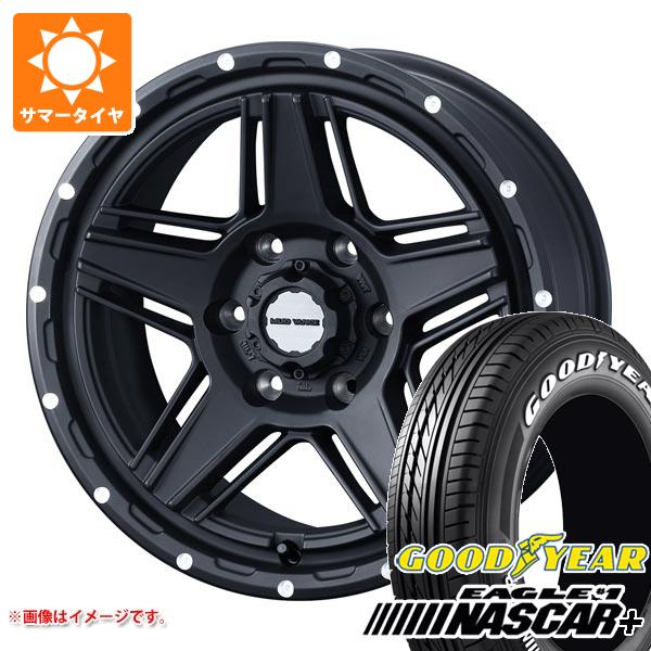 【タイヤ交換対象】ハイエース 200系用 2026年製 サマータイヤ グッドイヤー イーグル ＃1 ナスカープラス 215/65R16C 109/107R ホワイトレター マッドヴァンス07 6.5-16 タイヤホイール4本セット