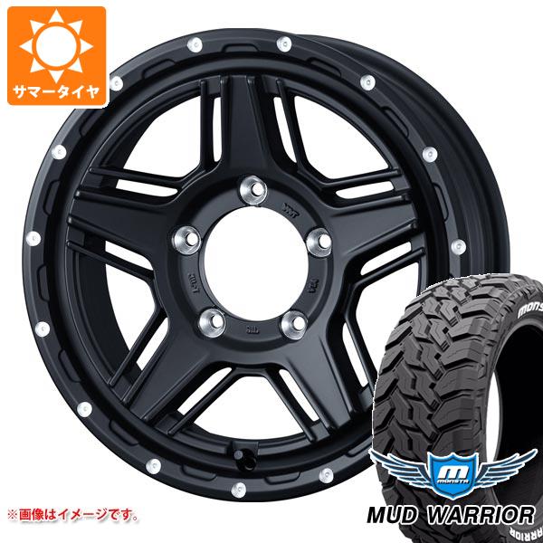 【タイヤ交換対象】ジムニー JB64W用 サマータイヤ モンスタ マッドウォーリアー LT215/70R16 107/105Q ホワイトレター マッドヴァンス07 5.5-16 タイヤホイール4本セット
