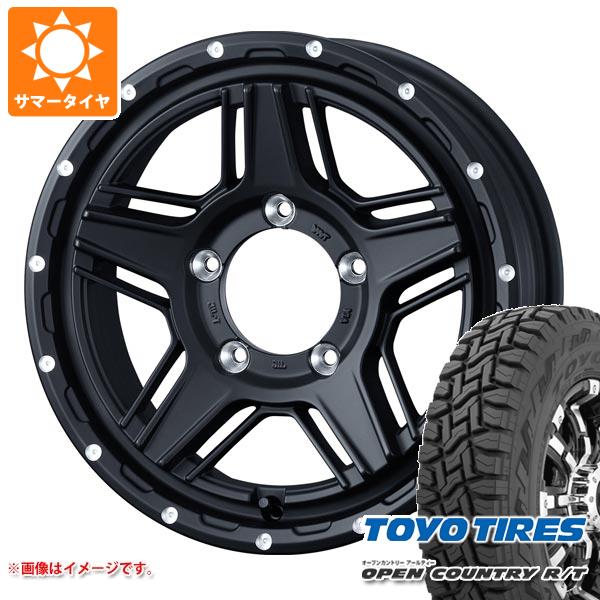 【タイヤ交換対象】5本セット ジムニーシエラ JB74W用 サマータイヤ トーヨー オープンカントリー R/T 195/80R15 96Q ブラックレター マッドヴァンス07 6.0-15 タイヤホイール5本セット