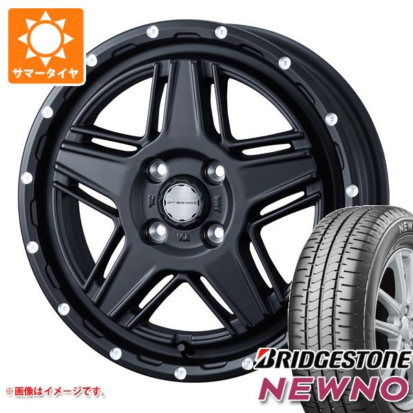 【タイヤ交換対象】ハスラー用 サマータイヤ ブリヂストン ニューノ 165/65R14 79S マッドヴァンス07 4.5-14 タイヤホイール4本セット