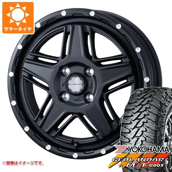 【タイヤ交換対象】キャリイ DA16T用 サマータイヤ ヨコハマ ジオランダー M/T G003 145/80R12 80/78N LT マッドヴァンス07 4.0-12 タイヤホイール4本セット