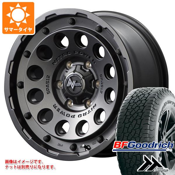 【タイヤ交換対象】サマータイヤ 265/65R17 112T BFグッドリッチ トレールテレーンT/A アウトラインホワイトレター ナイトロパワー H12 ショットガン 8.0-17 タイヤホイール4本セット