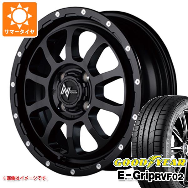 Rakuten - 【タイヤ交換対象】サマータイヤ 165/65R14 79H グッドイヤー エフィシエントグリップ RVF02 ナイトロパワー M10 パーシング 4.5-14 タイヤホイール4本セット