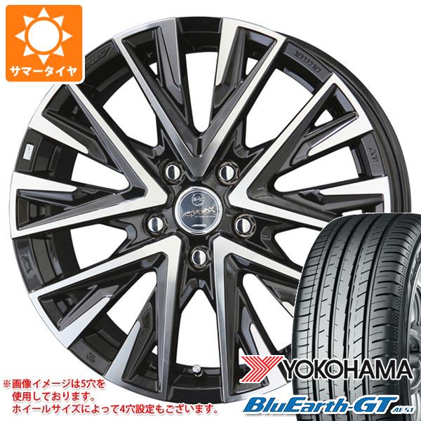 【タイヤ交換対象】サマータイヤ 215/50R17 95W XL ヨコハマ ブルーアースGT AE51 スマック レジーナ 7.0-17 タイヤホイール4本セット