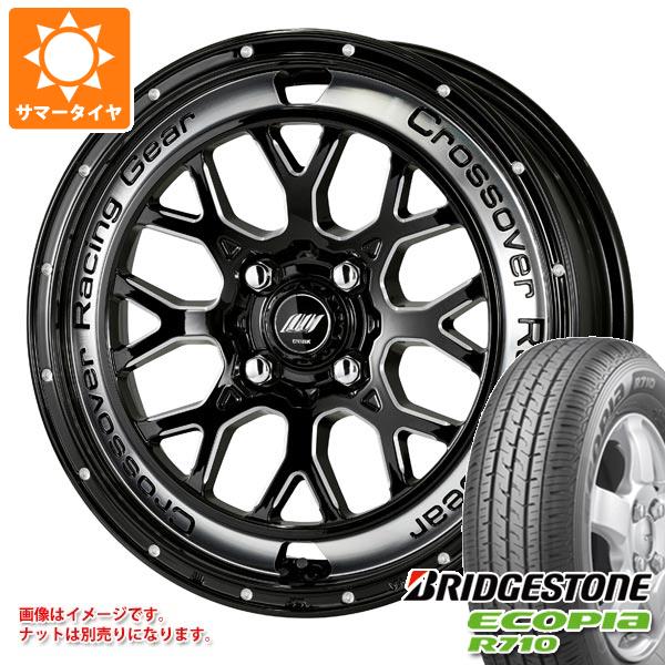 【タイヤ交換対象】キャリイ DA16T用 サマータイヤ ブリヂストン エコピア R710 165/80R14 91/90N (165R14 6PR相当) ワーク クラッグ CKV 4.5-14 タイヤホイール4本セット