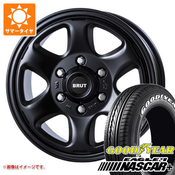 【タイヤ交換対象】ハイエース 200系用 2026年製 サマータイヤ グッドイヤー イーグル ＃1 ナスカープラス 215/65R16C 109/107R ホワイトレター ブルート BR-44 6.5-16 タイヤホイール4本セット