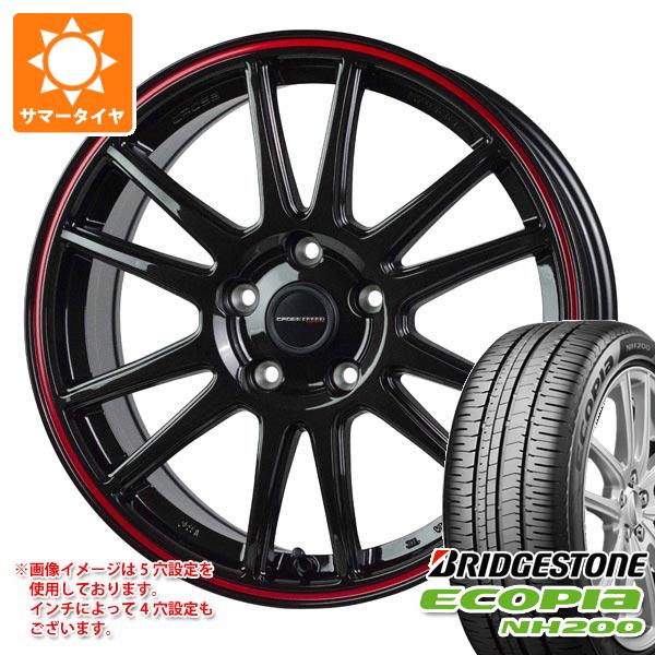 【タイヤ交換対象】サマータイヤ 215/45R18 93W XL ブリヂストン エコピア NH200 クロススピード ハイパーエディション CR6 7.5-18 タイヤホイール4本セット