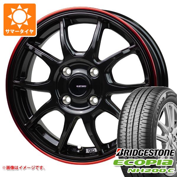 【タイヤ交換対象】サマータイヤ 175/60R15 81H ブリヂストン エコピア NH200 C ジースピード P-06 5.5-15 タイヤホイール4本セット