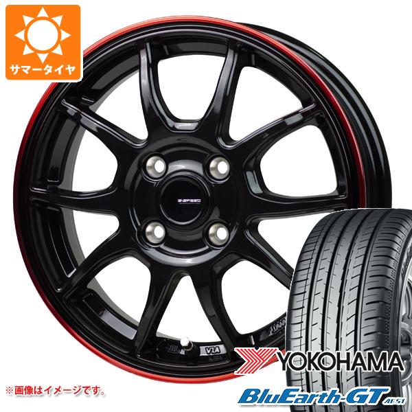 【タイヤ交換対象】サマータイヤ 185/65R15 88H ヨコハマ ブルーアースGT AE51 ジースピード P-06 5.5-15 タイヤホイール4本セット