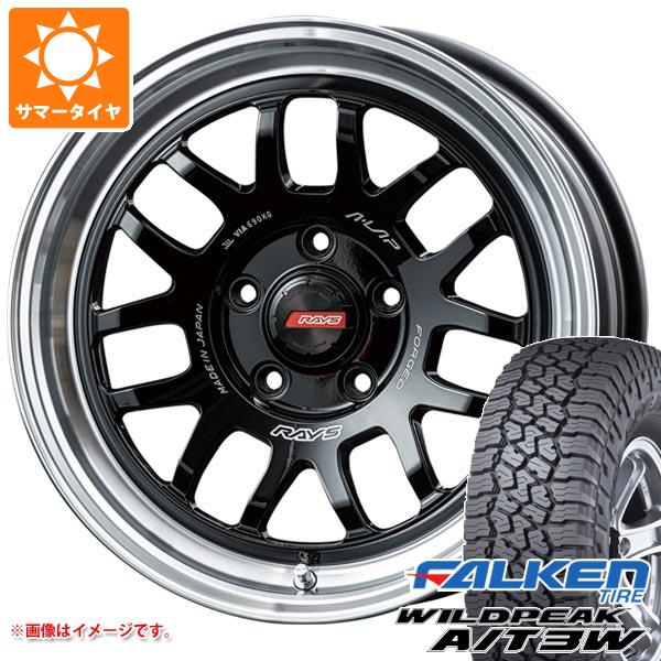 【タイヤ交換対象】エクリプスクロス GK系用 サマータイヤ ファルケン ワイルドピーク A/T3W 235/70R16 109T XL レイズ エーラップ 07X 7.0-16 タイヤホイール4本セット