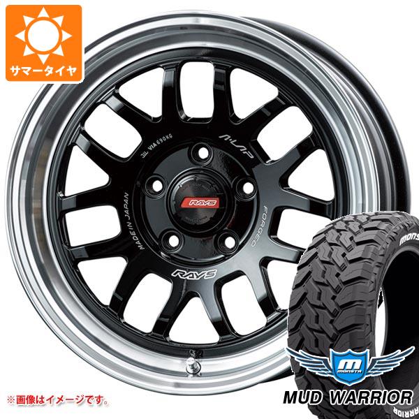 【タイヤ交換対象】エクリプスクロス GK系用 サマータイヤ モンスタ マッドウォーリアー LT235/70R16 104/101Q ホワイトレター レイズ エーラップ 07X 7.0-16 タイヤホイール4本セット