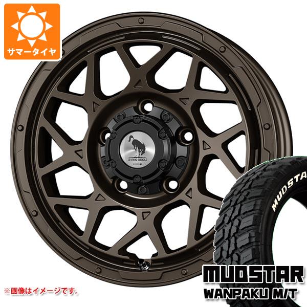 【タイヤ交換対象】5本セット スズキ ジムニーノマド JC74W用 サマータイヤ マッドスター ワンパク M/T 235/70R16 106S ホワイトレター スーパースター ロディオドライブ 8M モノ 6.0-16 タイヤホイール5本セット