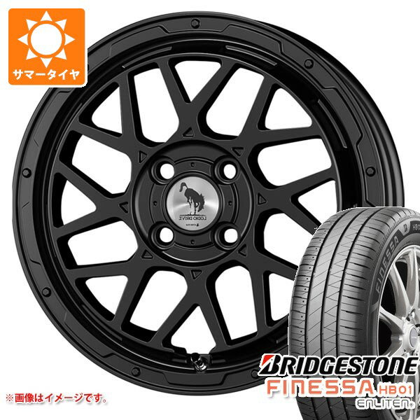 【タイヤ交換対象】スズキ エブリイワゴン DA17W用 サマータイヤ ブリヂストン フィネッサ HB01 165/65R15 81S スーパースター ロディオドライブ 8M モノ 4.5-15 タイヤホイール4本セット