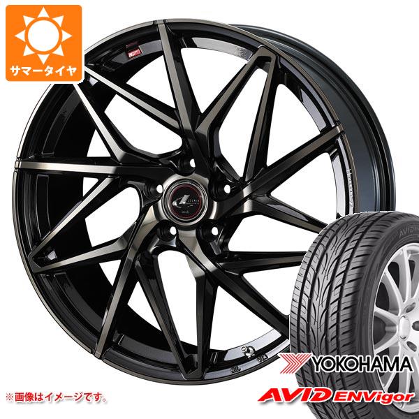 【タイヤ交換対象】サマータイヤ 235/50R18 101W XL ヨコハマ エービッド エンビガー S321 レオニス IT 8.0-18 タイヤホイール4本セット