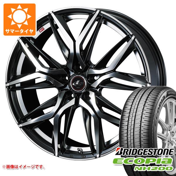 【タイヤ交換対象】サマータイヤ 205/60R16 92H ブリヂストン エコピア NH200 レオニス LM 6.5-16 タイヤホイール4本セット