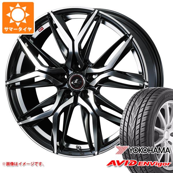 【タイヤ交換対象】サマータイヤ 235/50R18 101W XL ヨコハマ エービッド エンビガー S321 レオニス LM 8.0-18 タイヤホイール4本セット
