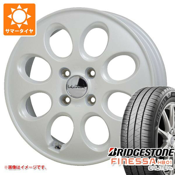 【タイヤ交換対象】スズキ エブリイバン DA17V用 サマータイヤ ブリヂストン フィネッサ HB01 165/60R14 75H ララパーム オーバル 4.5-14 タイヤホイール4本セット
