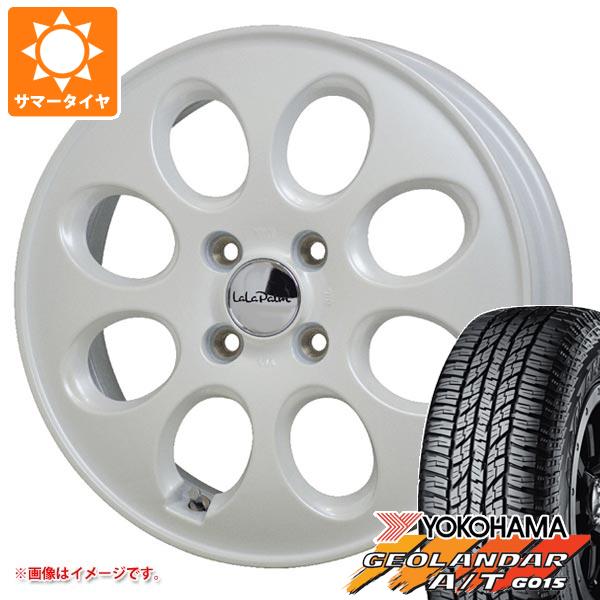 【タイヤ交換対象】キャリイ DA16T用 2025年製 サマータイヤ ヨコハマ ジオランダー A/T G015 165/60R15 77H ブラックレター ララパーム オーバル 4.5-15 タイヤホイール4本セット