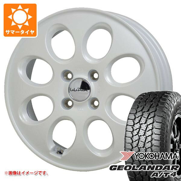 2026年製 サマータイヤ 155/65R14 75H ヨコハマ ジオランダー A/T4 G018 ブラックレター G018A ララパーム オーバル 4.5-14 タイヤホイール4本セット