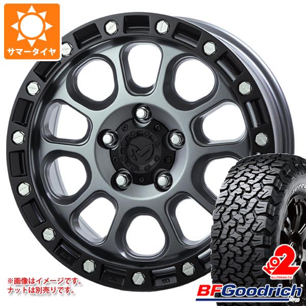 【タイヤ交換対象】ジープ ラングラー JK/JL系用 サマータイヤ BFグッドリッチ オールテレーンT/A KO2 35x12.50R17LT 121R ホワイトレター MKW M204 タイヤホイール4本セット