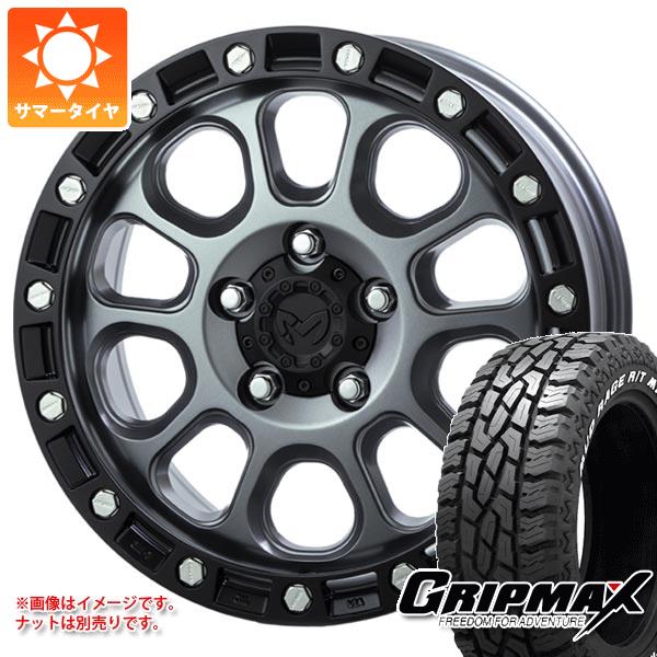 【タイヤ交換対象】ミツビシ エクリプスクロス GK系用 サマータイヤ グリップマックス マッドレイジ R/T MAX LT215/70R16 100/97R ホワイトレター MKW M204 7.0-16 タイヤホイール4本セット