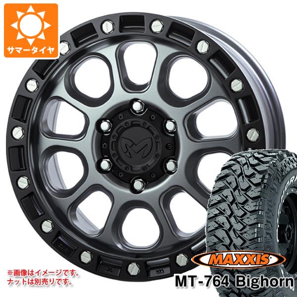 【タイヤ交換対象】サマータイヤ 265/70R17 118/115Q 8PR マキシス MT-764 ビッグホーン ホワイトレター MKW M204 8.0-17 タイヤホイール4本セット