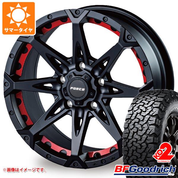 【タイヤ交換対象】ジープ ラングラー JK/JL系用 サマータイヤ BFグッドリッチ オールテレーンT/A KO2 33x12.50R17LT 120S ブラックレター フォース デナリ タイヤホイール4本セット