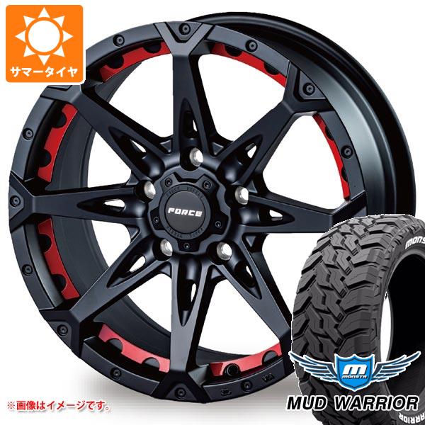 【タイヤ交換対象】ジープ ラングラー JK/JL系用 サマータイヤ モンスタ マッドウォーリアー LT265/70R17 121/118Q ホワイトレター フォース デナリ タイヤホイール4本セット