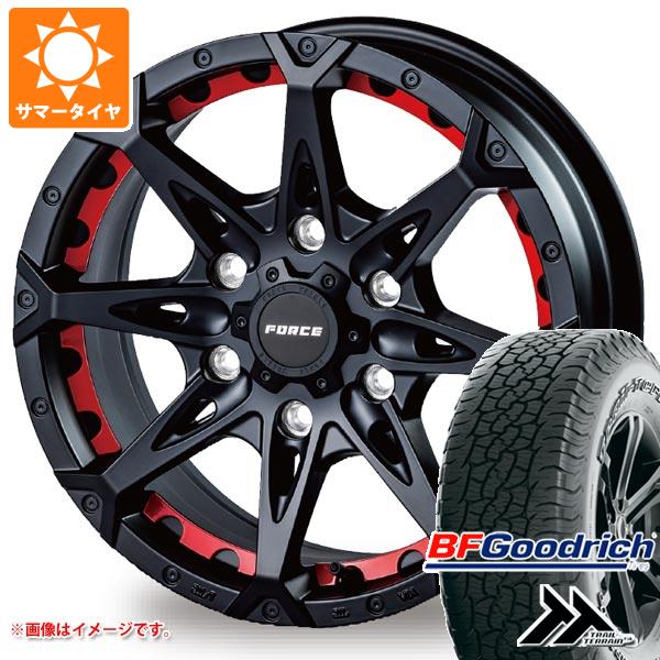 【タイヤ交換対象】サマータイヤ 265/65R18 114T BFグッドリッチ トレールテレーンT/A アウトラインホワイトレター フォース デナリ 8.0-18 タイヤホイール4本セット