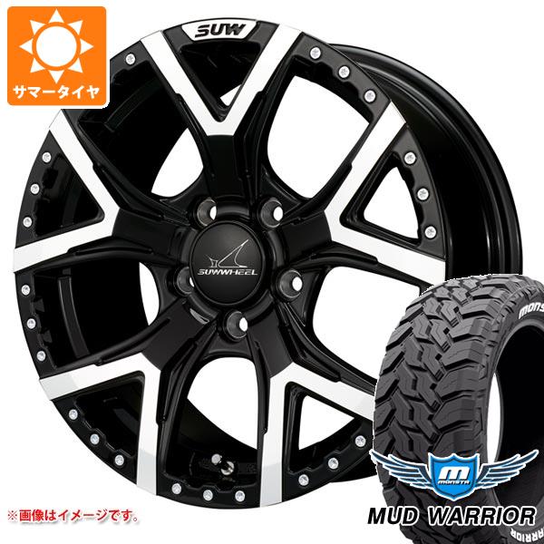 【タイヤ交換対象】エクリプスクロス GK系用 サマータイヤ モンスタ マッドウォーリアー LT235/70R16 104/101Q ホワイトレター クライメイト フォルテ 7.0-16 タイヤホイール4本セット