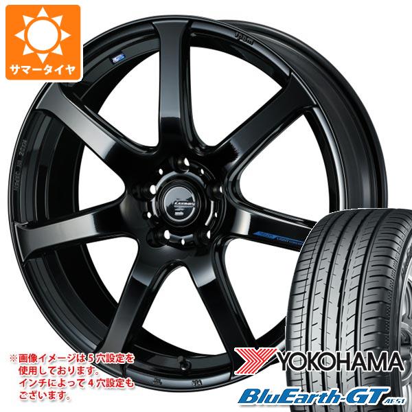 【タイヤ交換対象】サマータイヤ 235/40R19 96W XL ヨコハマ ブルーアースGT AE51 レオニス ナヴィア 07 8.0-19 タイヤホイール4本セット