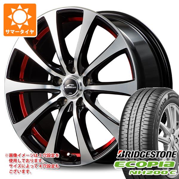 【タイヤ交換対象】サマータイヤ 165/55R14 72V ブリヂストン エコピア NH200C シュナイダー RX01 4.5-14 タイヤホイール4本セット