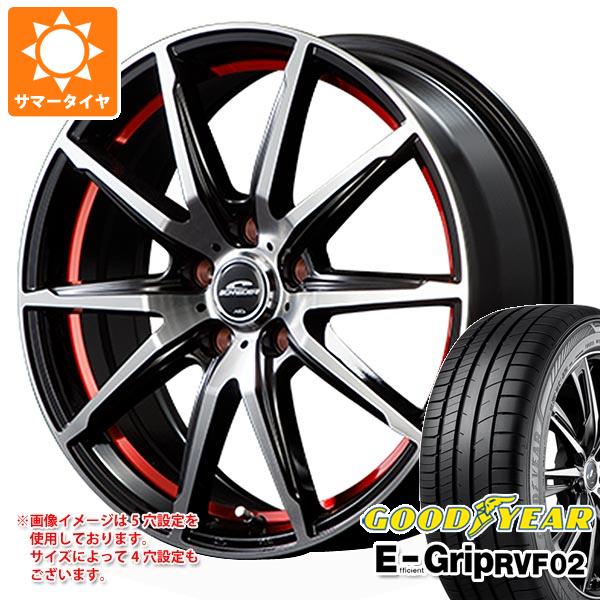 【タイヤ交換対象】サマータイヤ 155/65R14 75H グッドイヤー エフィシエントグリップ RVF02 シュナイダー RX02 4.5-14 タイヤホイール4本セット